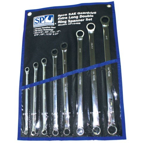 SP - SPANNER SAE G/DRIVE 8PC EX-LONG DOUBLE RING 